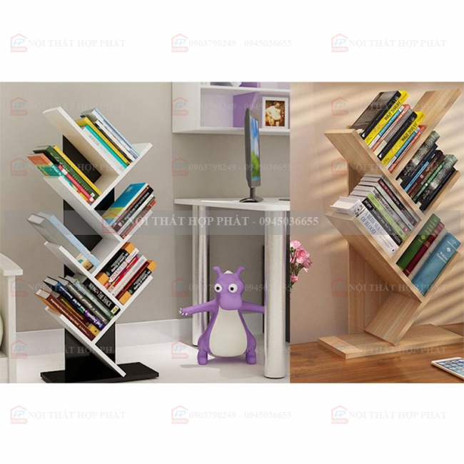 Tủ Sách - Kệ Sách - Kệ Trang Trí Gỗ KTTG002